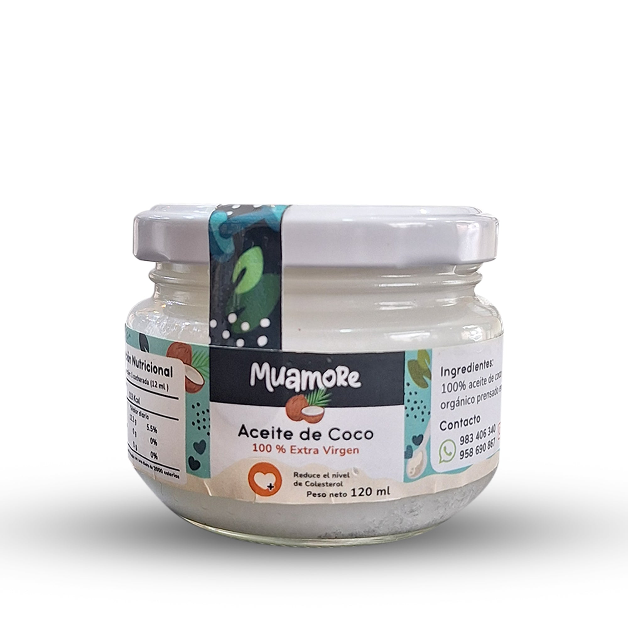 ACEITE DE COCO 100% EXTRA VIRGEN - 120 ml