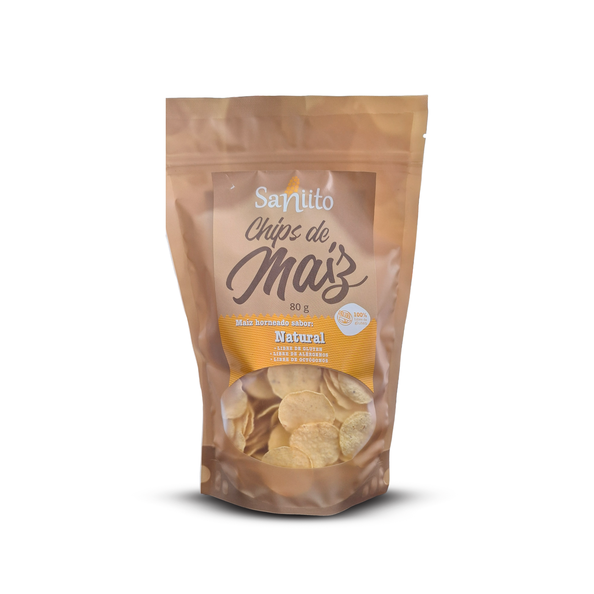 CHIPS DE MAIZ NATURAL - 80gr