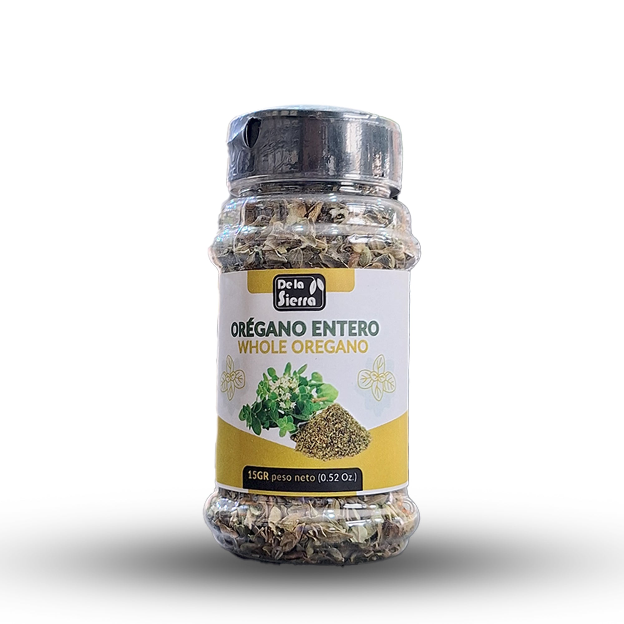 OREGANO ENTERO - frasco condimento PET - 15gr