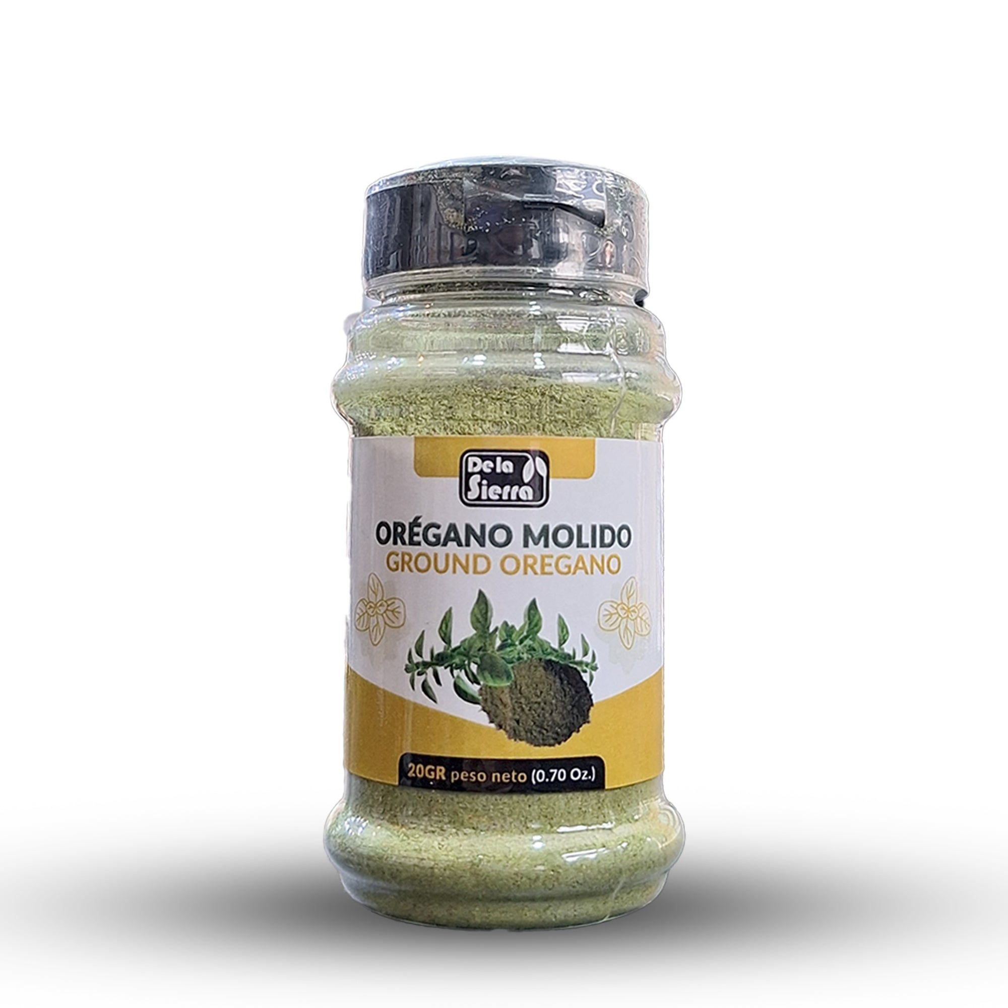 OREGANO MOLIDO - frasco condimento PET - 20gr