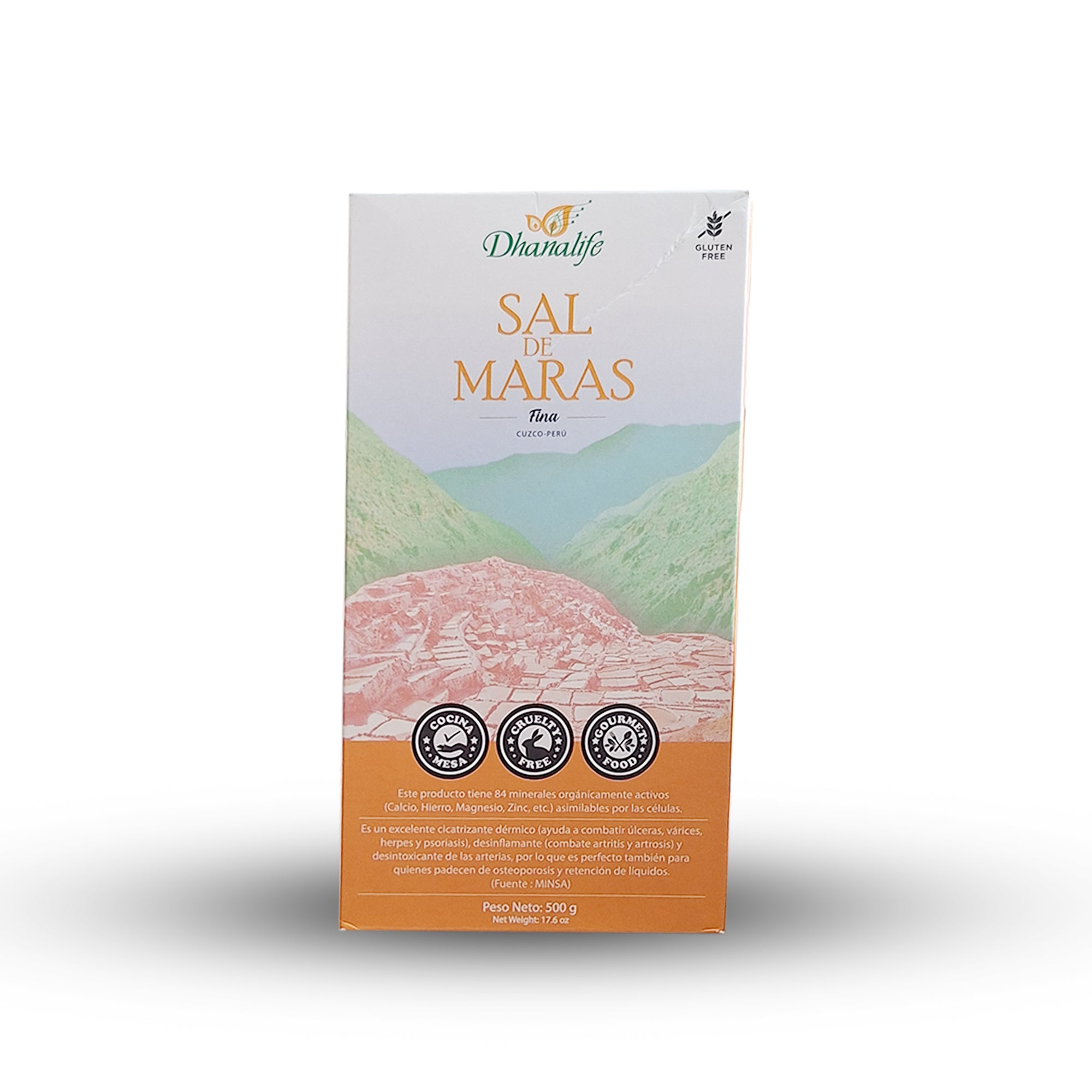 SAL DE MARAS FINA - CAJA ECOLÓGICA 500gr