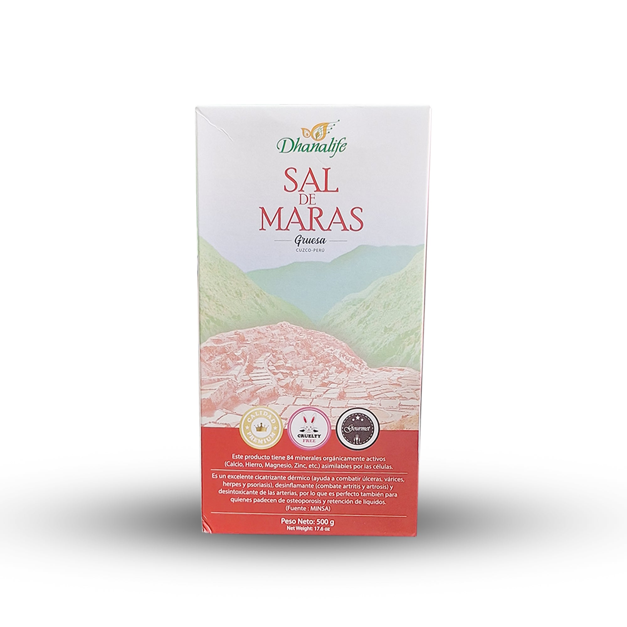 SAL DE MARAS GRUESA - CAJA ECOLÓGICA 500gr