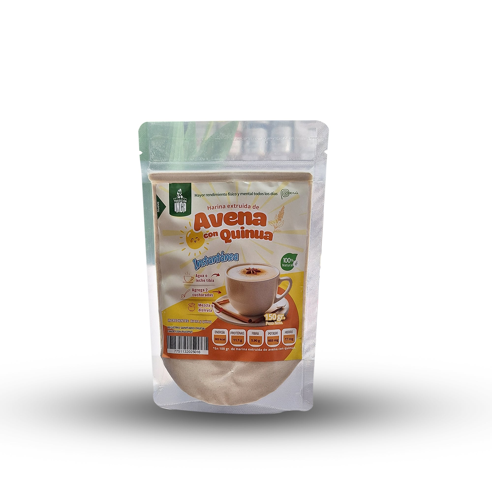 HARINA INSTANTANEA DE AVENA CON QUINUA - 150g