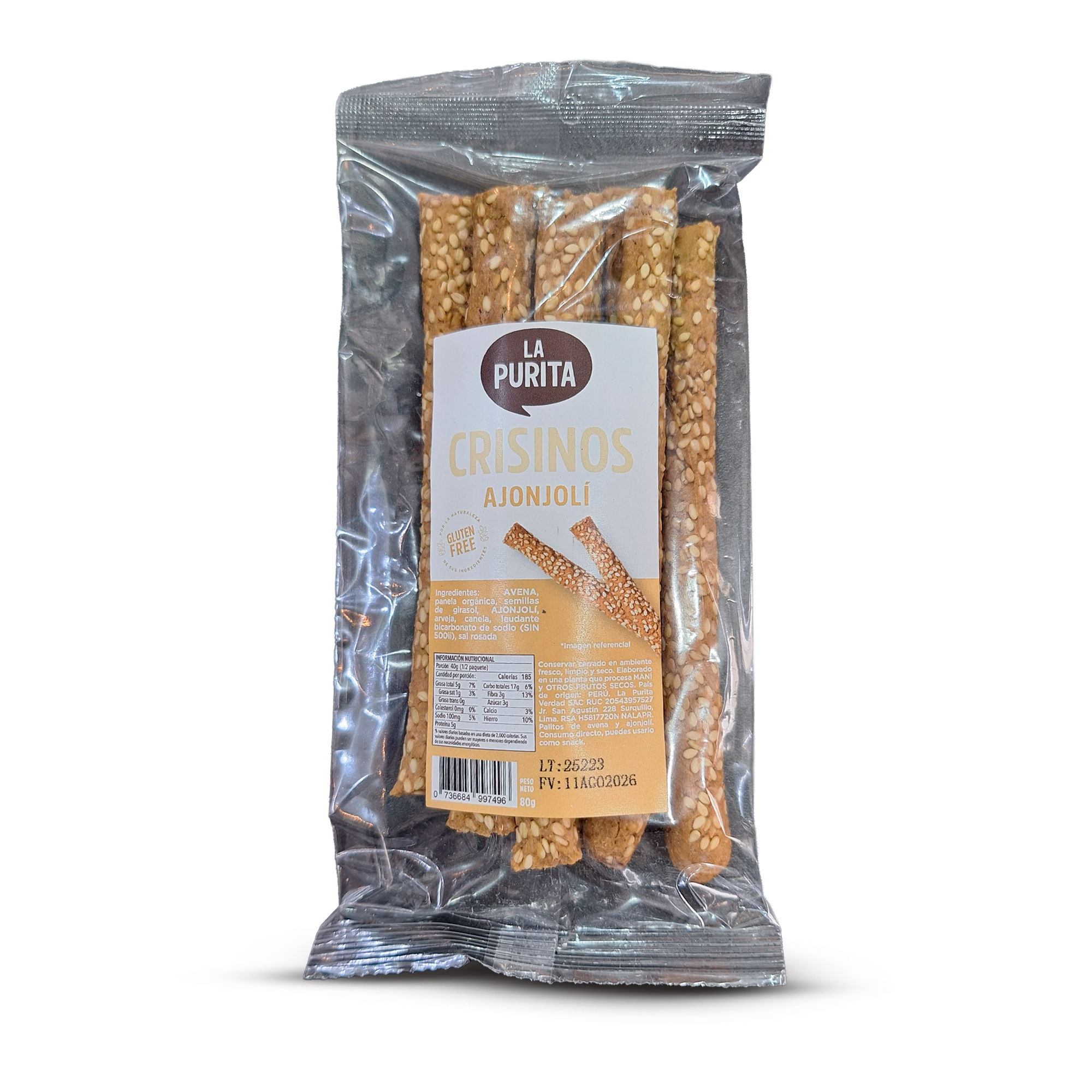 CRISINOS DE AVENA Y AJONJOLI - 80gr