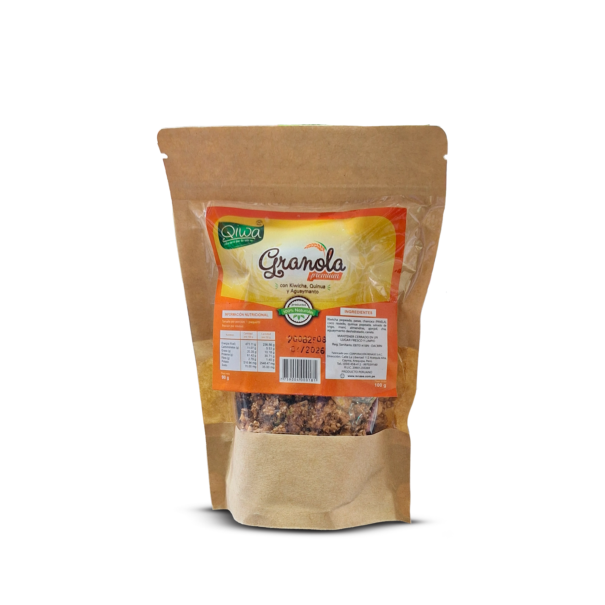GRANOLA PREMIUM ZIPLOC - 100gr